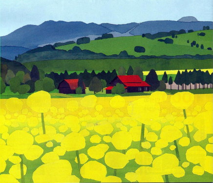 藤倉英幸 『短い夏』 シルクスクリーン - 北海道画廊